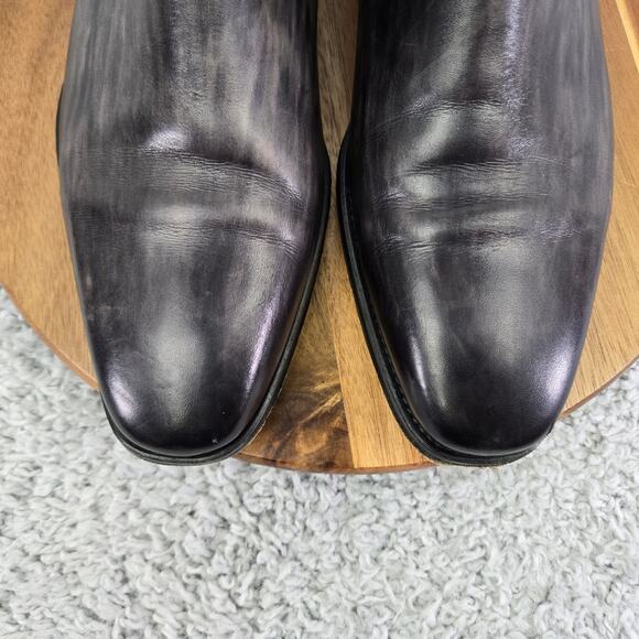 Saks Fifth Avenue by Magnanni Mens 12M Gray Smooth Leather Casual Chelsea Boot main image 11